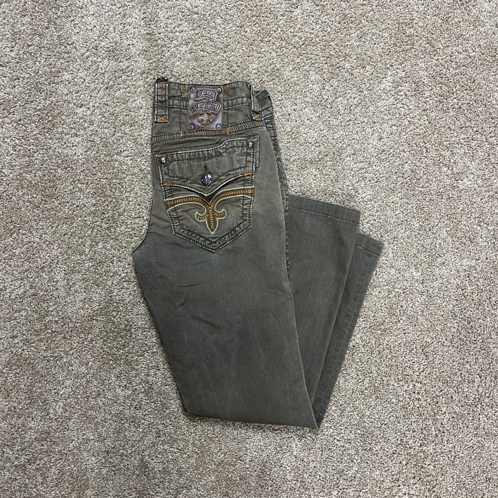 Rock Revival Men's Gray Jeans